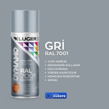 Hobi24 Kluger Dynamo Sprey Boya 400ML - Gri Ral 7001