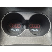 YSN Sounds Audi Araç Bardaklık Altlığı , Audi Şişe ve Bardak Altlığı, Audi Logolu Oto Bardaklık Altlığı