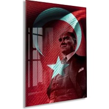 Peony Concept Mustafa Kemal Atatürk – Cam Duvar DEKORU-PEONYATA103