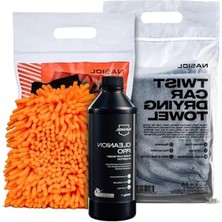 Calperia Araç Yıkama Paketi, 25 Yıkama Için Şampuan ve Eldiven Seti