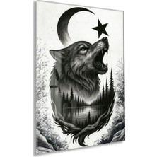 Peony Concept Mustafa Kemal Atatürk – Cam Duvar DEKORU-PEONYATA090