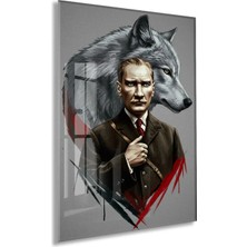 Peony Concept Mustafa Kemal Atatürk – Cam Duvar DEKORU-PEONYATA082