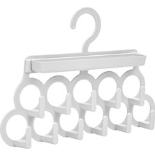 İlk El Grup Ieg™ Kravat ve Şal Askısı - Takı ve Aksesuar Düzenleyici Askı - Beyaz