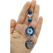 Turkuaz Doğaltaş ve Danagözü Nazar Boncuğu Araba Dikiz Aynası Süsü