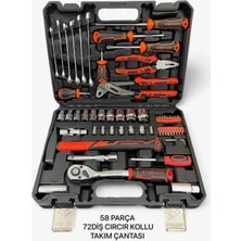 Epilons Model 58 Parça Lokma Anahtar Takımı 1-2 ve 1-2 El Aletleri Seti 58 Parça
