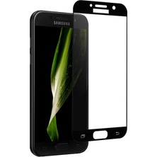 ZM Store Galaxy A7 2017 Uyumlu Kenarları Siyah Davin Seramik Ekran Koruyucu