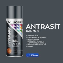 Hobi24 Kluger Dynamo Sprey Boya 400ML - Parlak Antrasit 7016