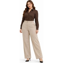 Kübra Kadın Boru Paça Kumaş Pantolon BGL-ST05386