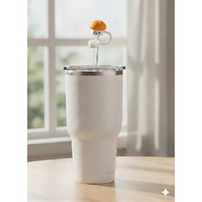 Case Collection Stnly Quencher Termos Için Silikon Pipet Tıpası Kapağı Toz Geçirmez Kapak Şekilli Pipet Başlığı