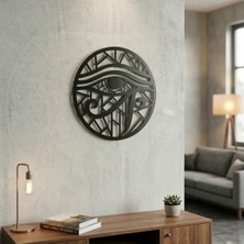 İsmiyle Al Horus Gözü Duvar Tablosu Mdf Lazer Kesim Geometrik Modern Duvar Süsü Eye Of Horus Dekor
