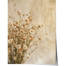 Zestia Poster Kuru Papatyaların Sıcak Nostaljisi Nötr Ton Fotoğraf Salon Dekoru