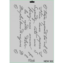 Rich New Seri N-302 Stencil 35X25 cm