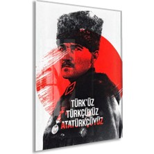 Peony Concept Mustafa Kemal Atatürk – Cam Duvar DEKORU-PEONYATA107