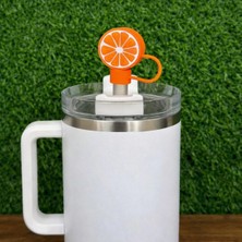 Case Collection Stnly Quencher Termos Için Silikon Pipet Tıpası Kapağı Toz Geçirmez Kapak Şekilli Pipet Başlığı