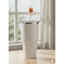 Case Collection Stnly Quencher Termos Için Silikon Pipet Tıpası Kapağı Toz Geçirmez Kapak Şekilli Pipet Başlığı