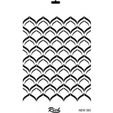 Rich New Seri N-393 Stencil 35X25 cm