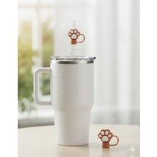 Case Collection Stnly Quencher Termos Için Silikon Pipet Tıpası Kapağı Toz Geçirmez Kapak Şekilli Pipet Başlığı