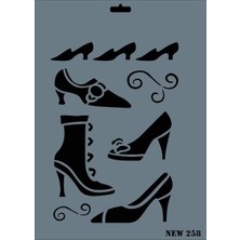 Rich New Seri N-258 Stencil 35X25 cm