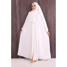 Bym Fashion Robalı Britli Ferace 6022 Ekru