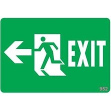 Nil Avm Acil Çıkış Uyarı Levhası 17,5X25 KOD:952