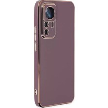 Kazan Hobi Newface Xiaomi Mi 12T Pro Kılıf Volet Silikon - Mor