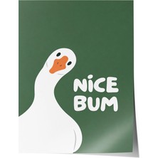 Zestia Poster Şirin Kaz Karikatürü Nice Bum Genç Odası Dekoru