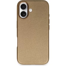 Kazan Hobi Joko Apple iPhone 16 Wonder Deri Magsafe Kapak - Bronz