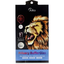 Pileli Store Pilelistore   iPhone 16 Pro Max Buffer Hayalet Cam Ekran Koruyucu - Siyah