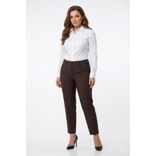 Kübra Kadın Kumaş Bilek Pantolon Bel Yarım Lastikli BGL-ST05388
