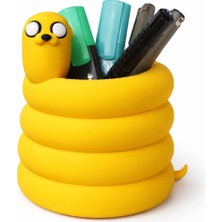 Yapı3D Sevimli Sarı Kalemlik Organizer | Sert Plastik Dekoratif Masaüstü Kalem Kutusu | Ofis & Çalışma