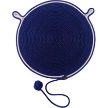 Beak's El Örgüsü Halat Kedi Tırmalama ve Oyun Matı - Lacivert