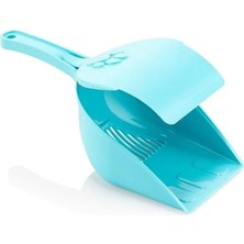 Terrien Kapaklı Kedi Kumu Küreği Mavi