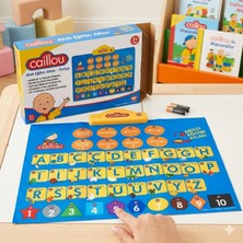Caillou Çocuklar Için Interaktif Öğrenme Matı Akıllı Eğitim Atlası Türkçe / Alfabe, Sayılar, Renkler ve Şekiller Öğren