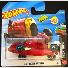 Hot Wheels Tekli Arabalar Fiat Beast Of Turin JJH48 (Drop Tops)