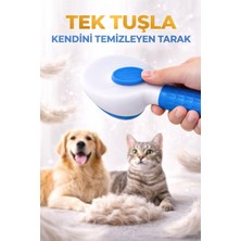 Şuşa Butik Evcil Hayvan Tüy Toplama Tarağı – Tek Tuşla Temizlik Kolaylığı -Modernfırça