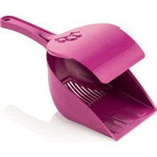 Terrien Kapaklı Kedi Kumu Küreği Mor