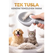 Şuşa Butik Evcil Hayvan Tüy Toplama Tarağı – Tek Tuşla Temizlik Kolaylığı -Modernfırça