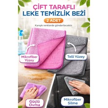 Nobera 2’li Telli Ovalama Bezi Çift Taraflı Mikrofiber Leke Temizleyici 40X40 cm