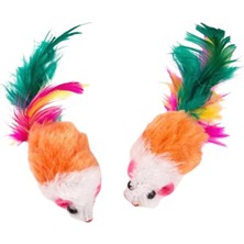Terrien Tüylü Mini Fare Kedi Oyuncağı 4.8 cm