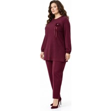 Baglan Kadın Simli Tunik Pantolon Takım  BGL-ST05428