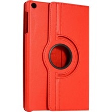 Pileli Store Pilelistore   Samsung Galaxy Tab A11 360 Tablet Deri Kılıf - Kırmızı
