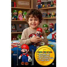 Toyfest Super Mario Pelüş Oyuncak 20 cm Resmi Lisanslı Yumuşak Bebek Çocuk Oyun Arkadaşı