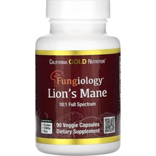 California Gold Nutrition Organic Lion's Mane Mushrooms Brain & Cognitive 90 Plantcaps
