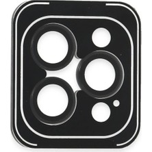 TKÇ Mey Ithalat®  iPhone 16 Pro Max Pvd Metal Kamera Lens - Siyah
