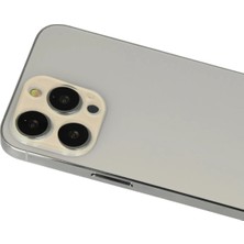 TKÇ Mey Ithalat®  iPhone 12 Pro Rainbow Kamera Lens Koruma Cam - Gold