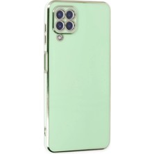 TKÇ Mey Ithalat®  Samsung Galaxy A12 Kılıf Volet Silikon - Açık Yeşil