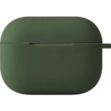 TKÇ Mey Ithalat®  Airpods Pro 2 (2.nesil) Hang Kılıf - Koyu Yeşil
