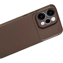 TKÇ Mey Ithalat®   Reno 15 Auto Focus Karbon Kapak - Kahverengi