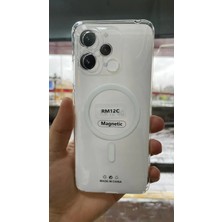 İzel Aksesuar Xiaomi Redmi 12C Sert Pc Sararmaz Magsafe Şeffaf  Kılıf