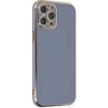 TKÇ Mey Ithalat®  iPhone 12 Pro Max Kılıf Volet Silikon - Mavi